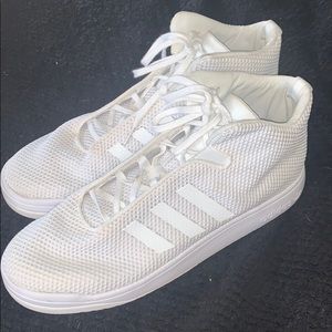 White Adidas FitFoam Midtop Men’s Sneakers